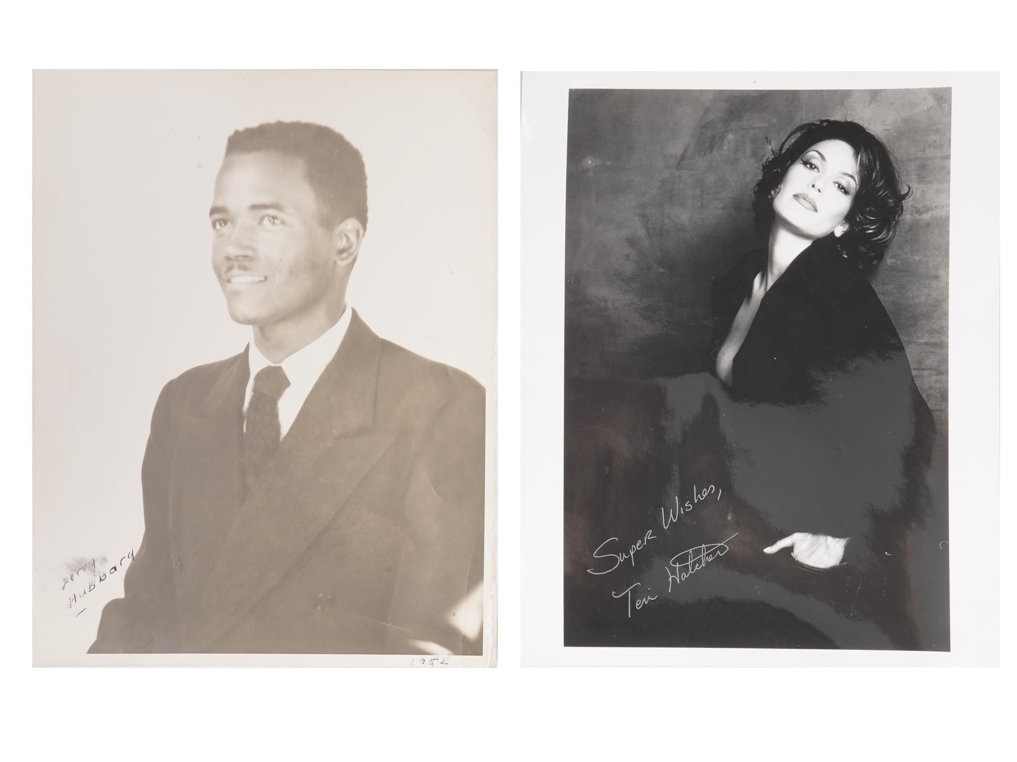 FOUR VINTAGE ACTORS PHOTO WITH AUTOGRAPHS PIC-1